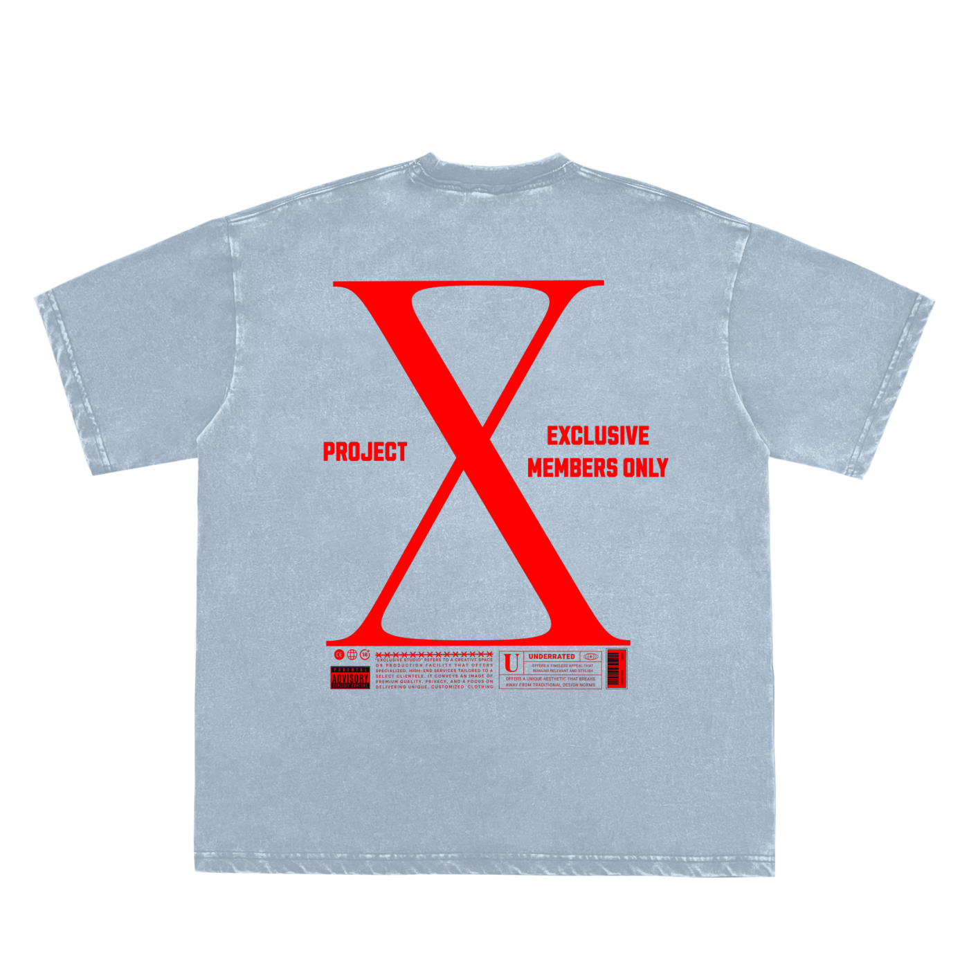 EXCLUSIVE STUDIO "Project X" Tee - Blue