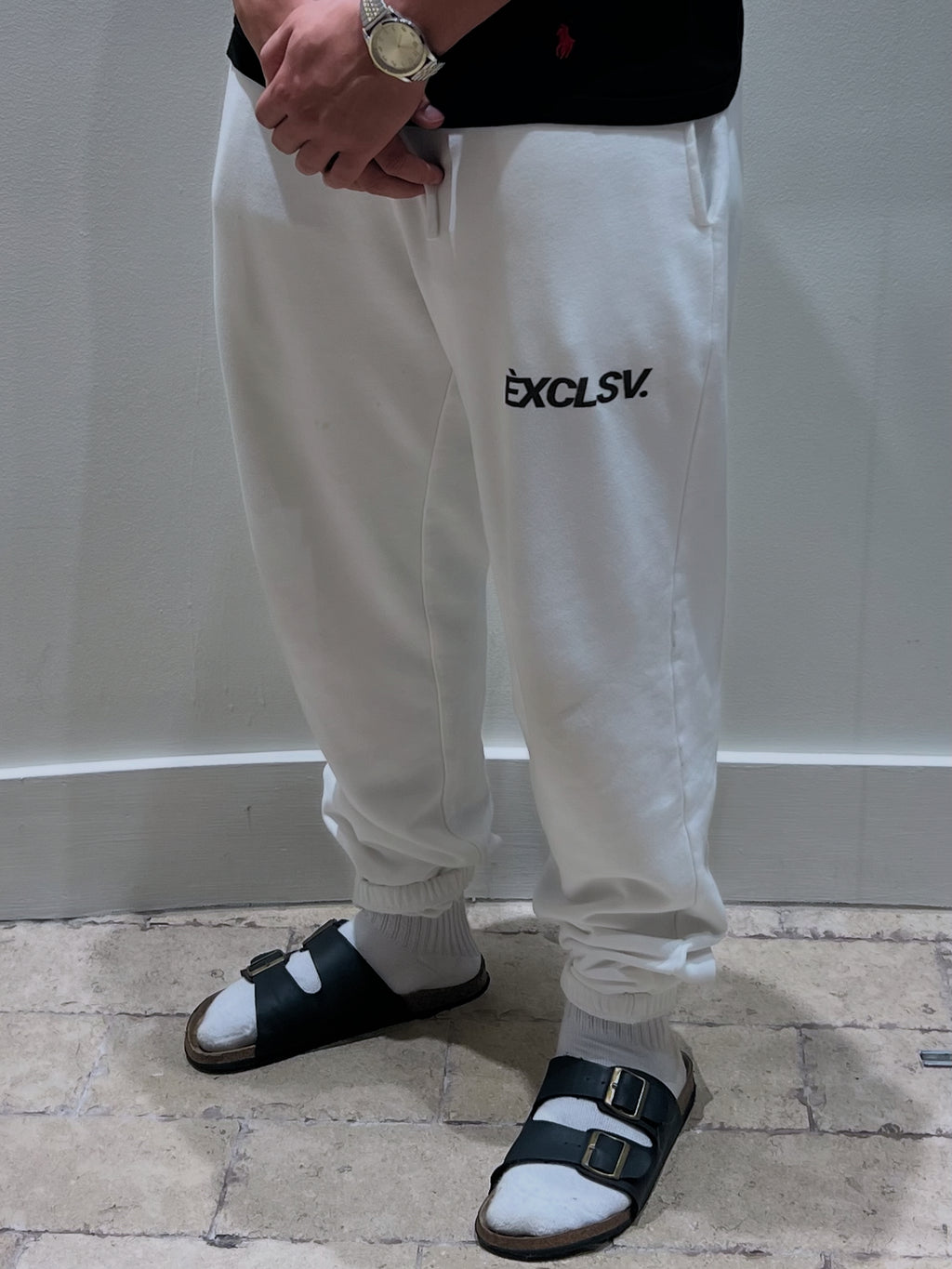 ÈXCLSV. Black Essential Sweatpants