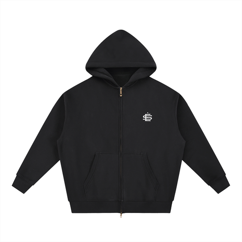KOZY LOGO ZIP UP - BLACK – Èxclsv Studio