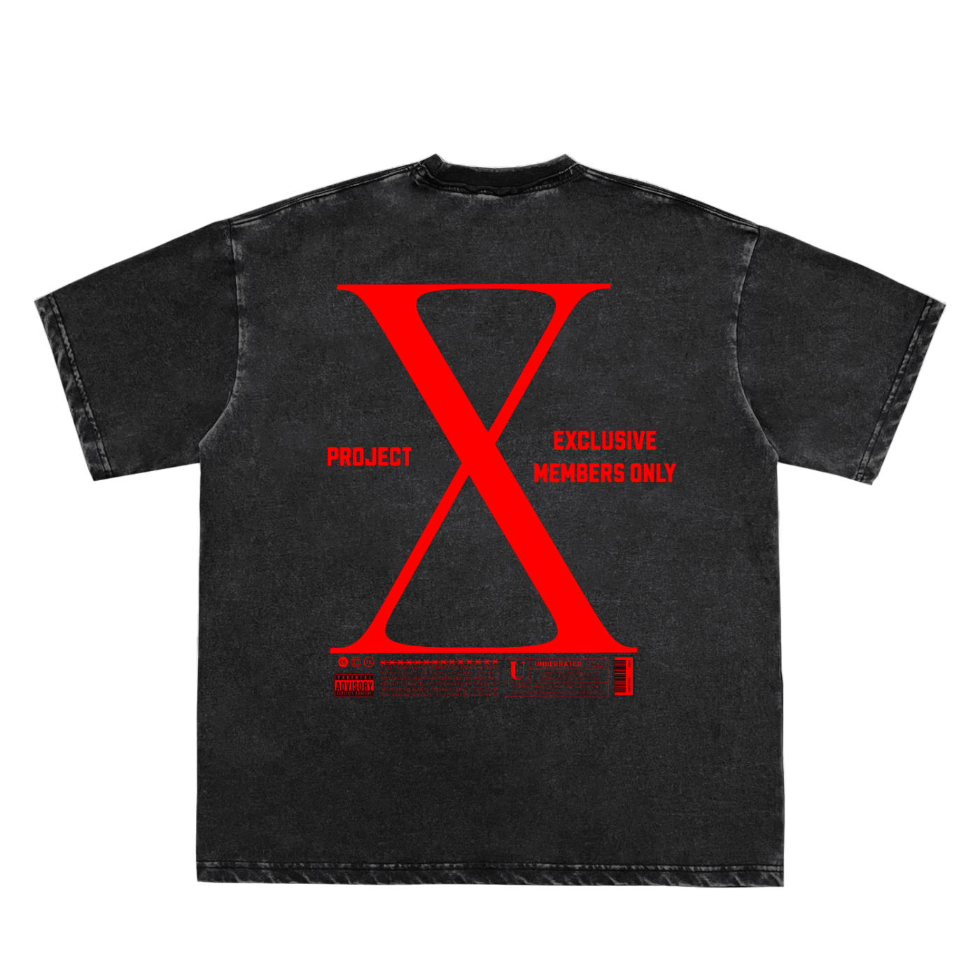 EXCLUSIVE STUDIO "Project X" Tee - Black