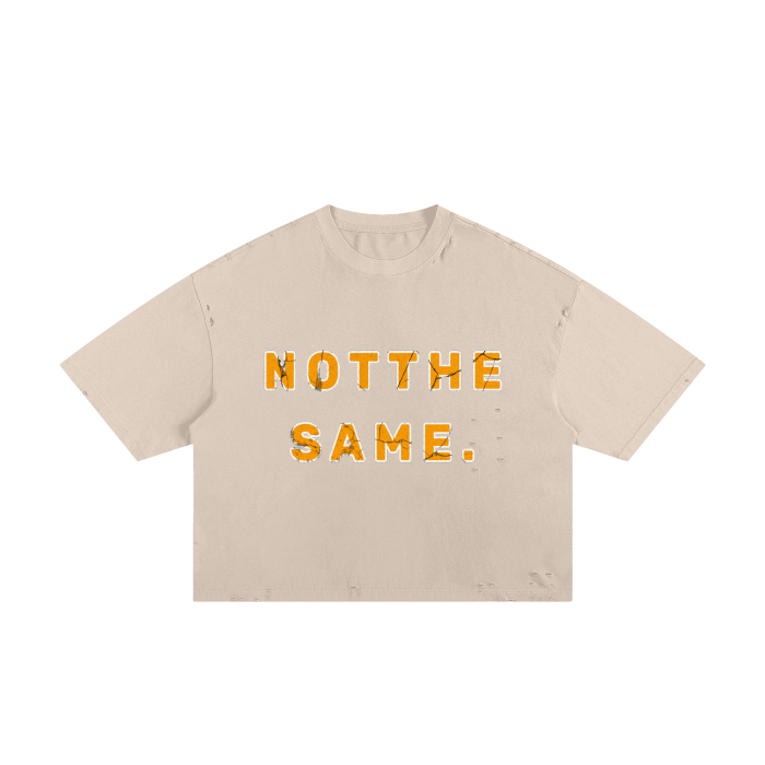 “Exclusive Studio ripped boxy t-shirt – edgy design, premium quality, streetwear vibe.”