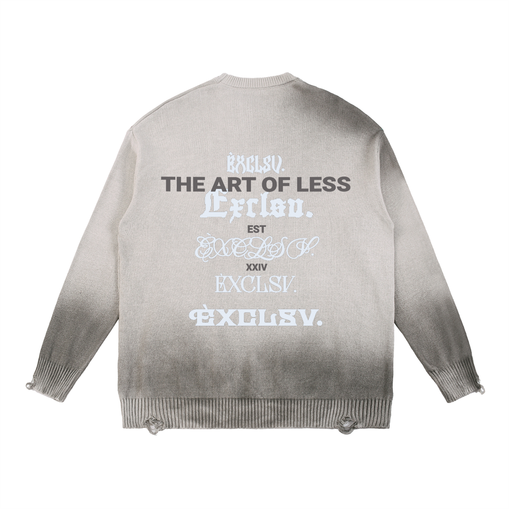 ÈXCLSV Ripped Crewneck sweater