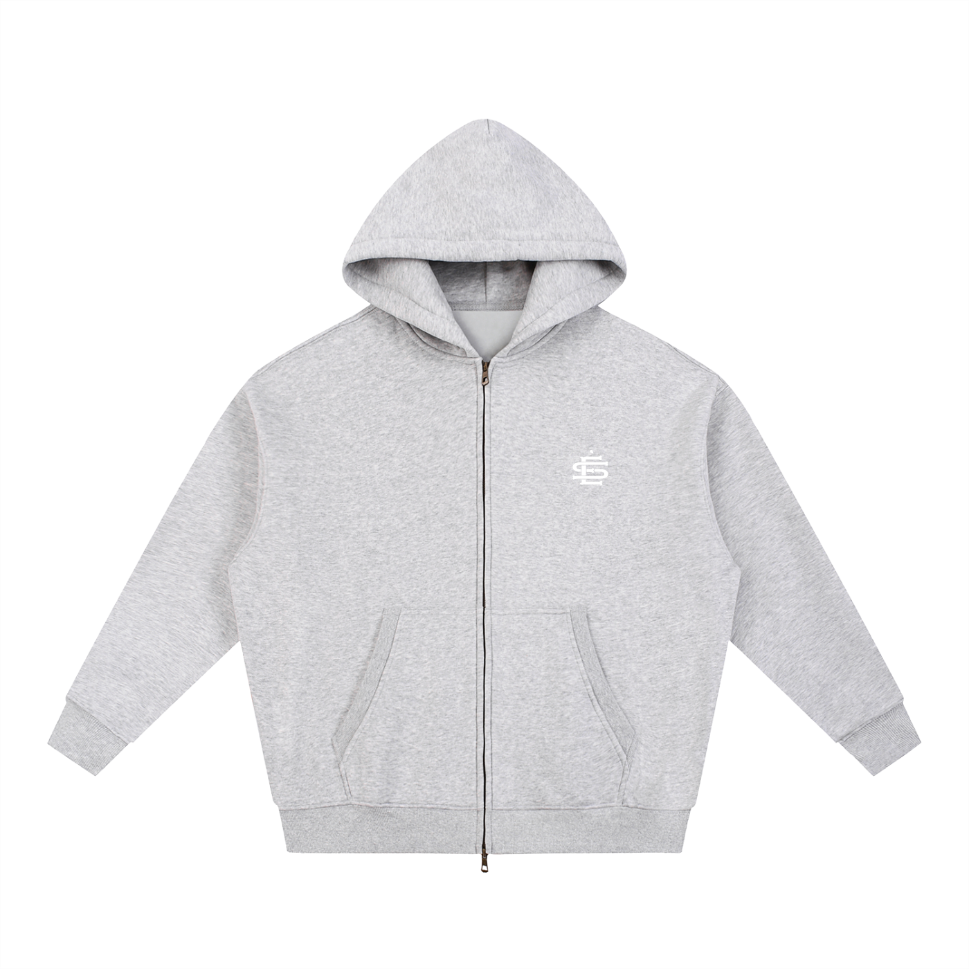 KOZY LOGO ZIP UP - GREY