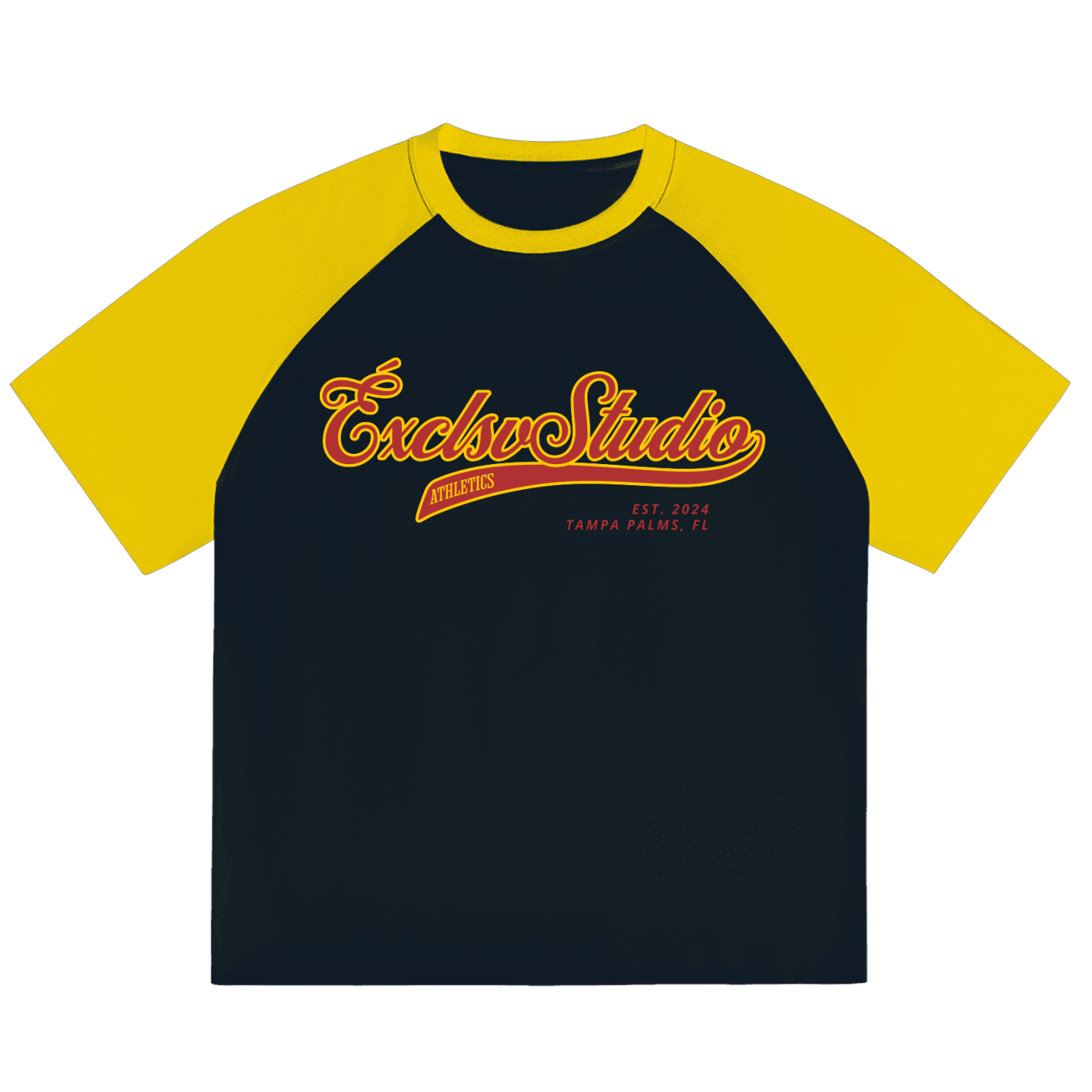 Retro Block Raglan Tee